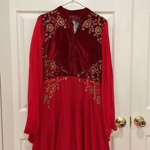 Red Anarkali (Indian Dress)